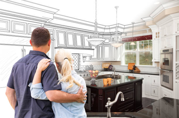 Custom kitchen cabinets installed in a Chesterfield home